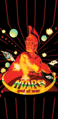 Tapis de protection vitre flipper  Mars God Of War Large - Dimensions :106cm x 52cm